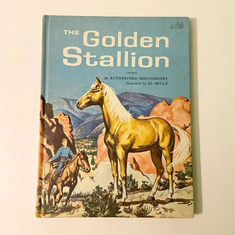 Vintage 1972 The Golden Stallion Rutherford Montgomery Grosset and Dunlap